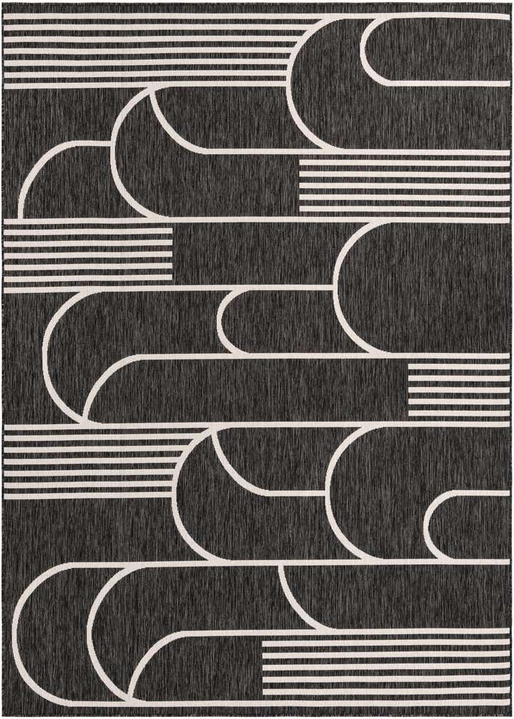 7' 10 x 10' Easy-Clean Modern Indoor / Outdoor Rug