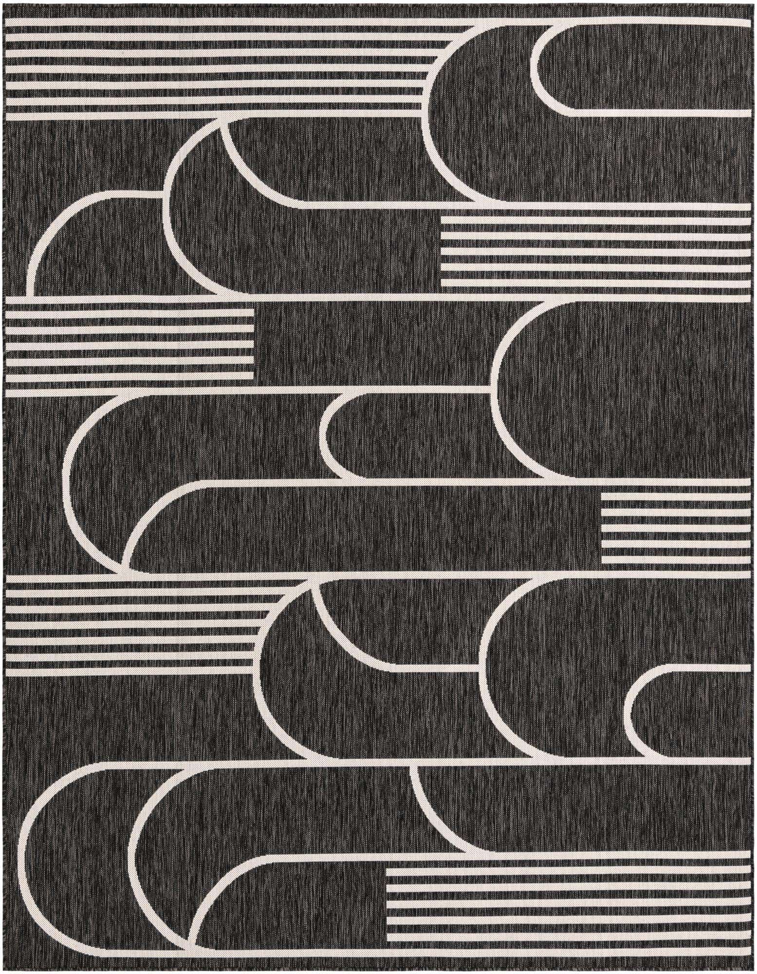7' 10 x 10' Easy-Clean Modern Indoor / Outdoor Rug
