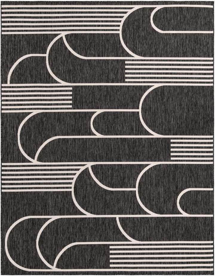 7' 10 x 10' Easy-Clean Modern Indoor / Outdoor Rug