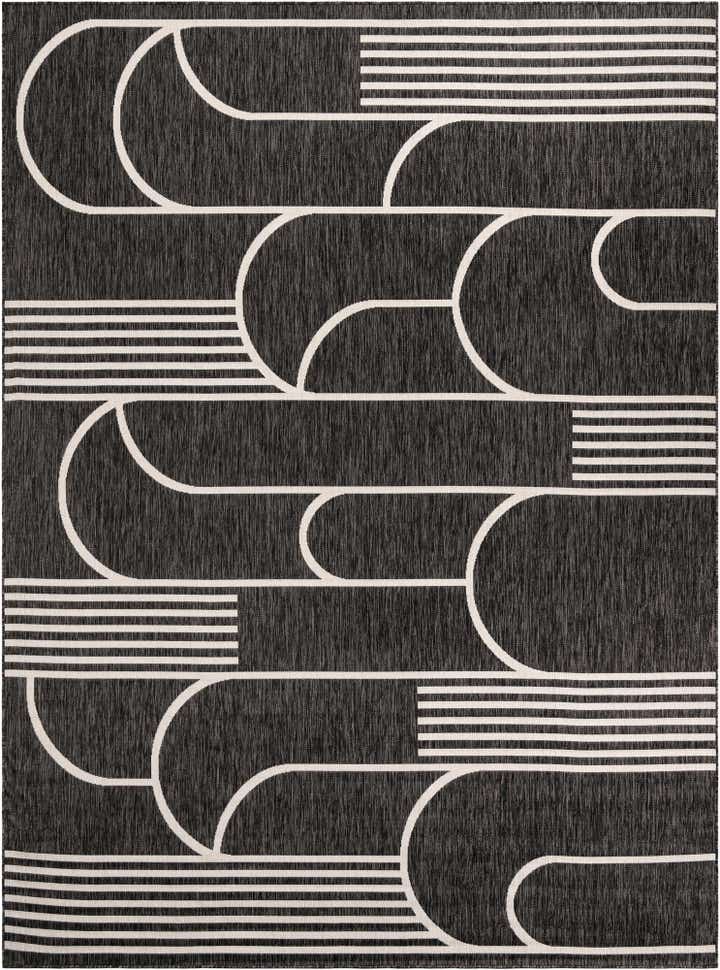 9' x 12' Easy-Clean Modern Indoor / Outdoor Rug