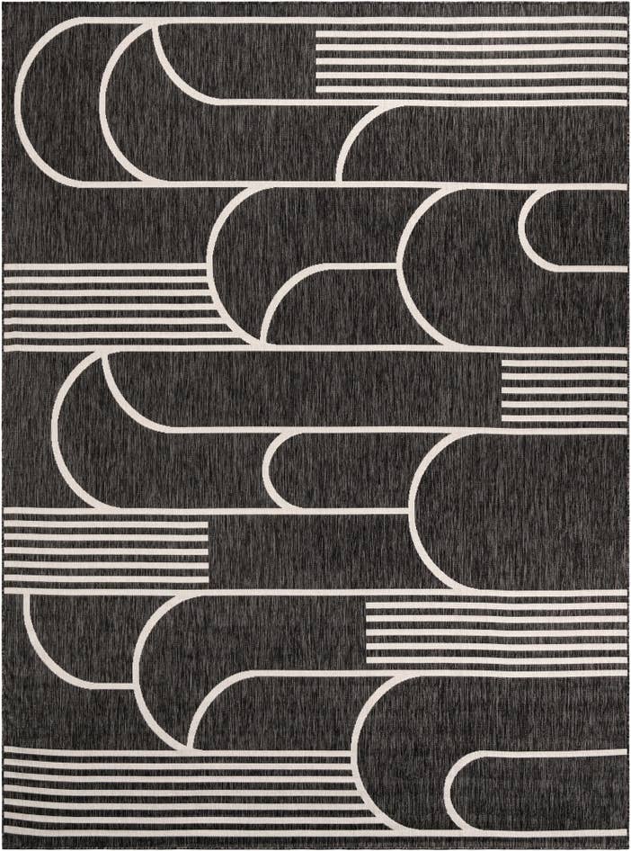 Detail image of 9' x 12' Easy-Clean Modern Indoor / Outdoor Rug