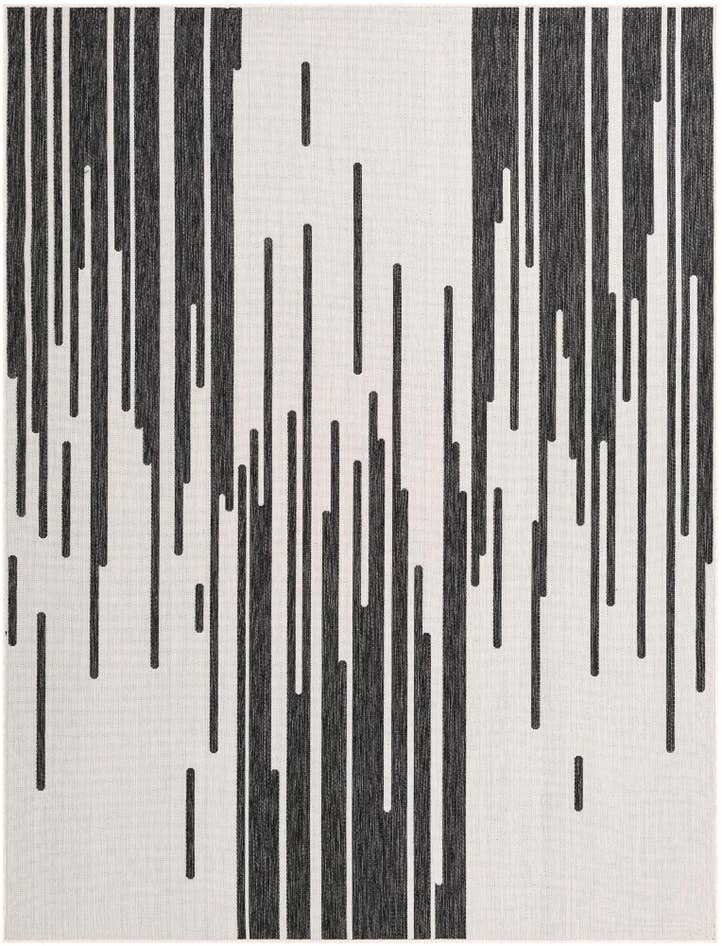 Detail image of 7' 10 x 10' Easy-Clean Modern Indoor / Outdoor Rug