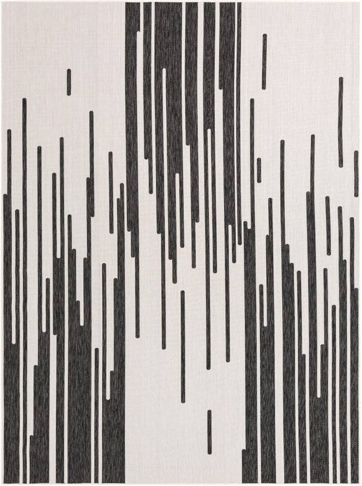 Detail image of 9' x 12' Easy-Clean Modern Indoor / Outdoor Rug