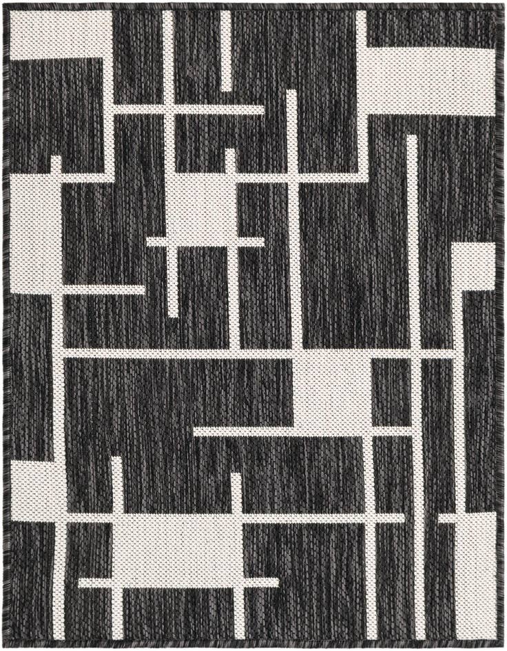 Detail image of 2' x 3' Easy-Clean Modern Indoor / Outdoor Rug