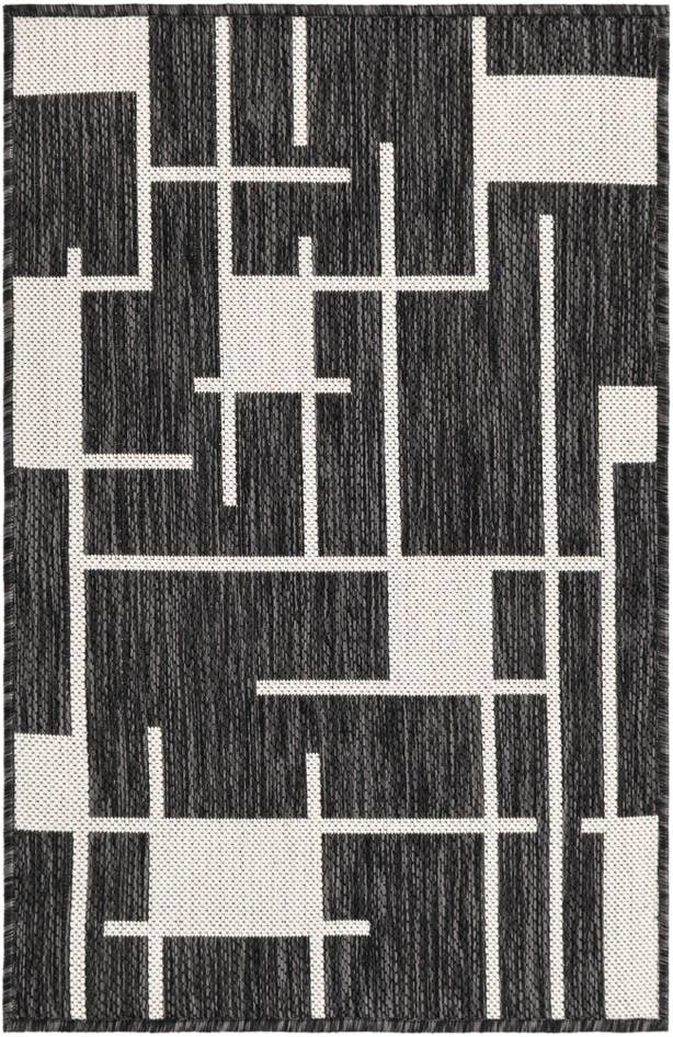 Detail image of 2' x 3' Easy-Clean Modern Indoor / Outdoor Rug