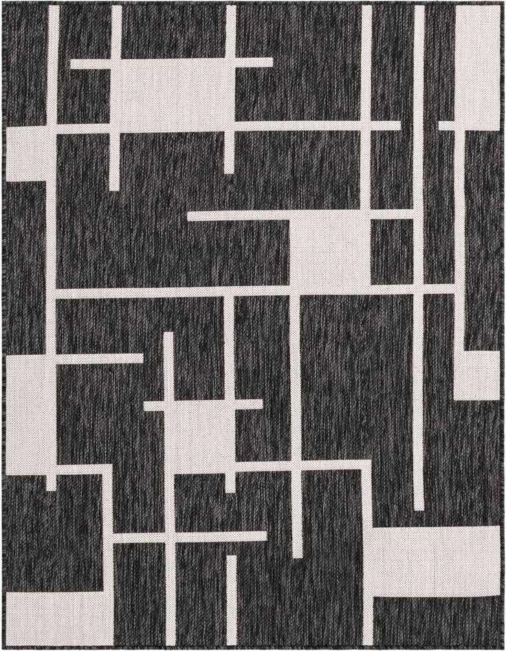 Detail image of 4' x 6' Easy-Clean Modern Indoor / Outdoor Rug