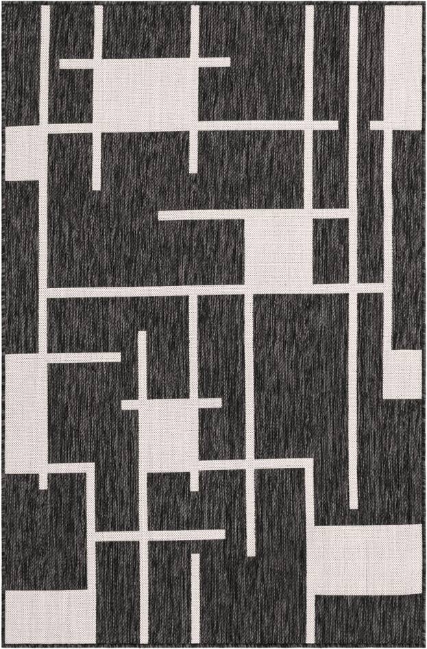 Detail image of 4' x 6' Easy-Clean Modern Indoor / Outdoor Rug