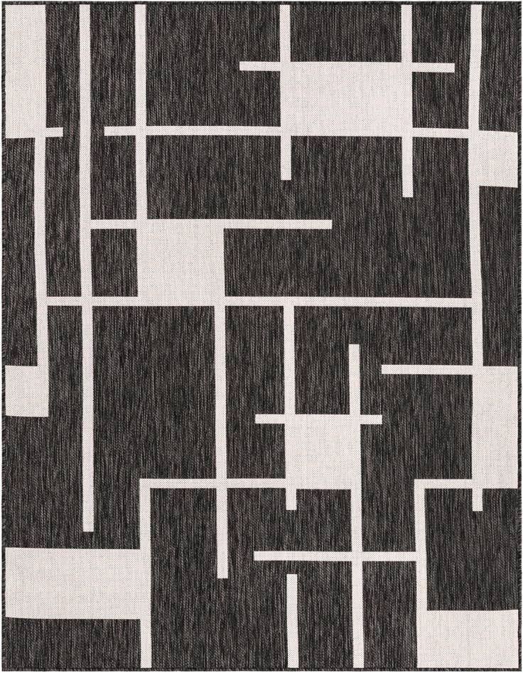 Detail image of 5' 3 x 8' Easy-Clean Modern Indoor / Outdoor Rug