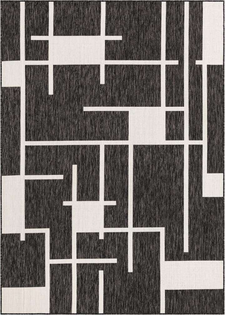 6' x 9' Easy-Clean Modern Indoor / Outdoor Rug