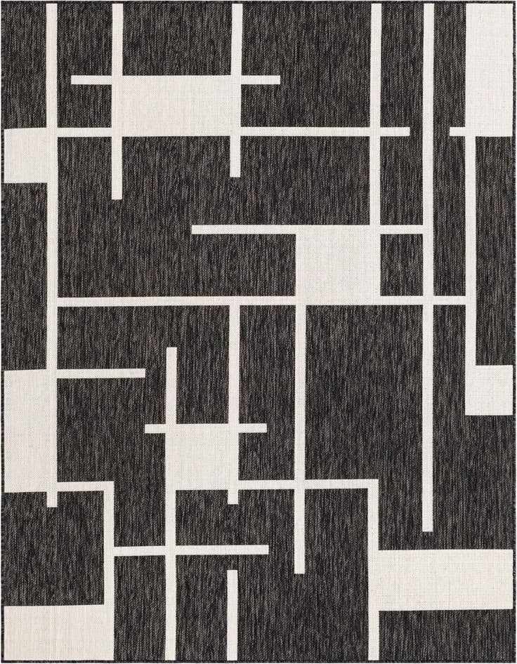 Detail image of 6' x 9' Easy-Clean Modern Indoor / Outdoor Rug