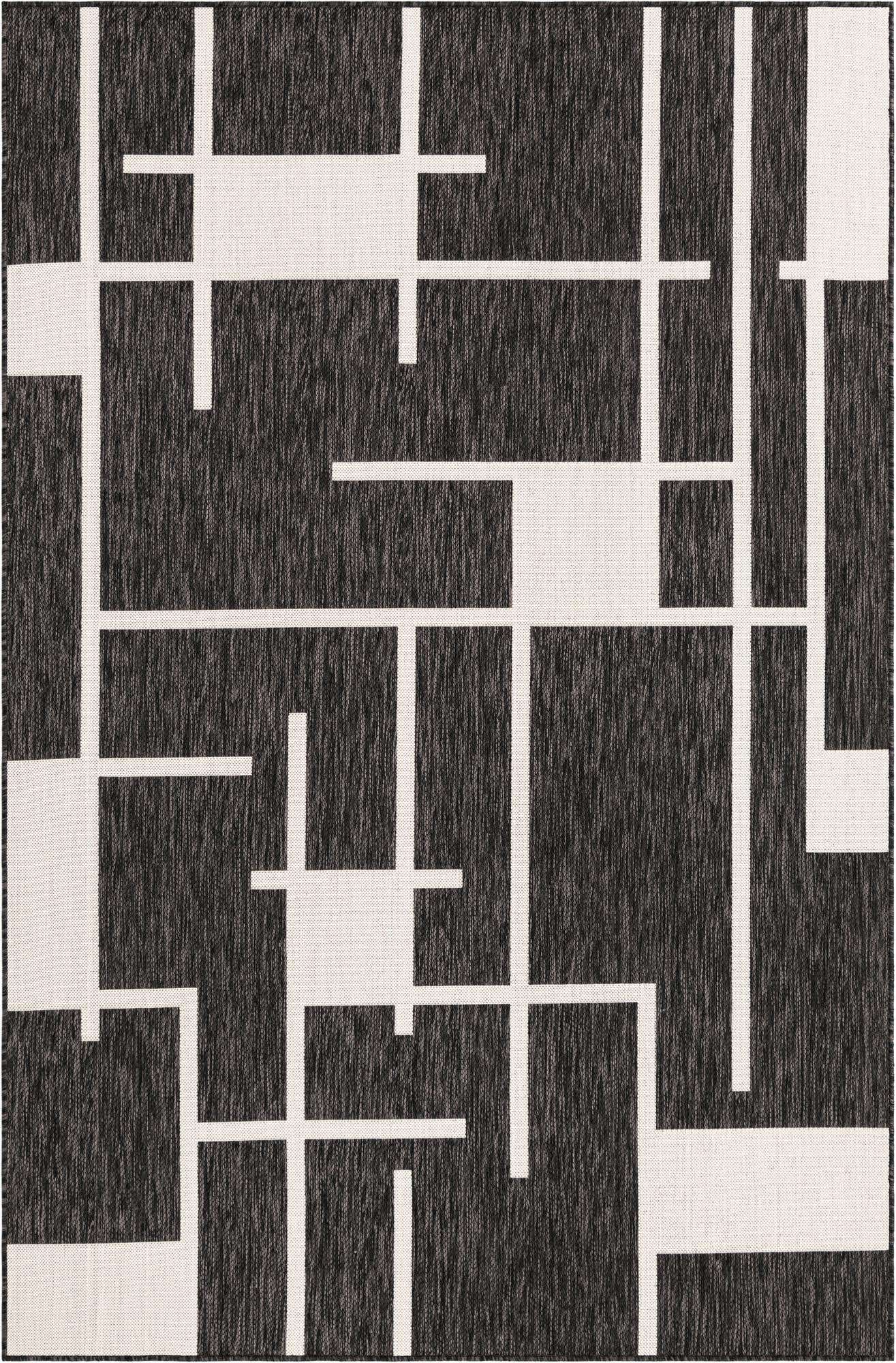 6' x 9' Easy-Clean Modern Indoor / Outdoor Rug