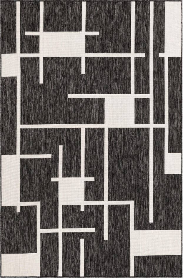 Detail image of 6' x 9' Easy-Clean Modern Indoor / Outdoor Rug