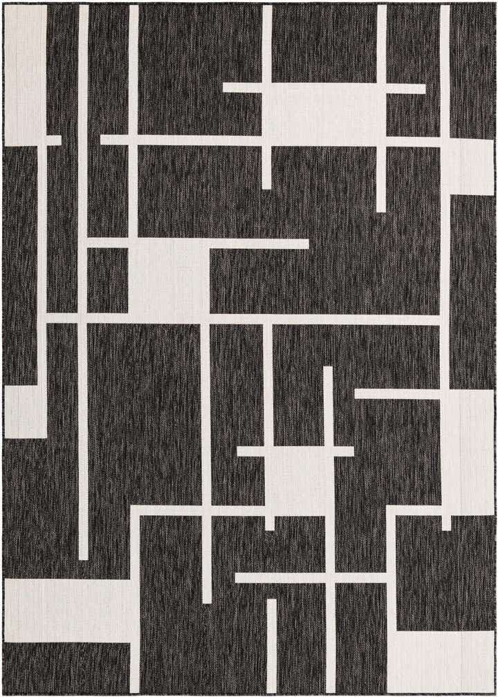 7' x 10' Easy-Clean Modern Indoor / Outdoor Rug