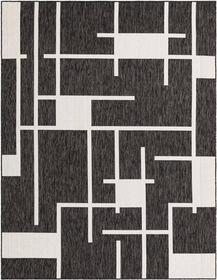 Detail image of 7' x 10' Easy-Clean Modern Indoor / Outdoor Rug
