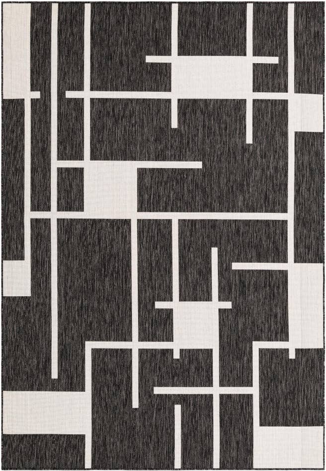 Detail image of 7' x 10' Easy-Clean Modern Indoor / Outdoor Rug