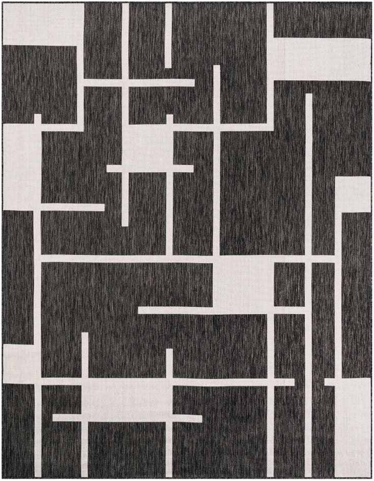 Detail image of 7' 10 x 10' Easy-Clean Modern Indoor / Outdoor Rug