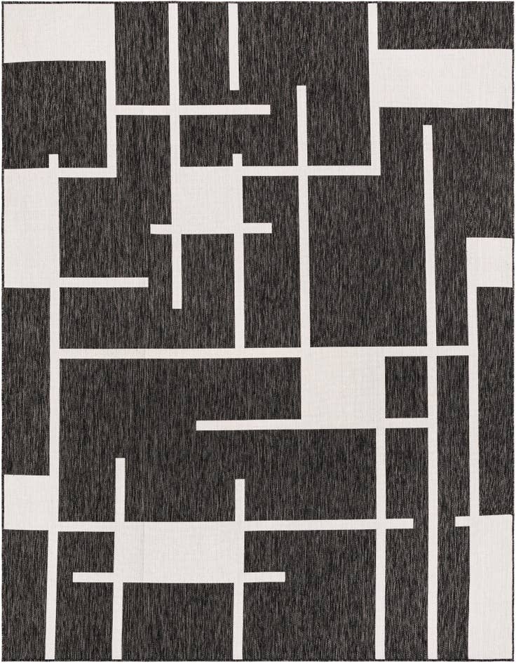 Detail image of 9' x 12' Easy-Clean Modern Indoor / Outdoor Rug