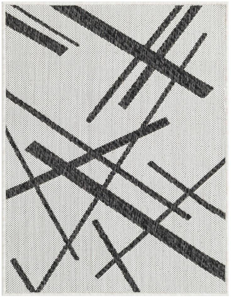 Detail image of 2' x 3' Easy-Clean Modern Indoor / Outdoor Rug