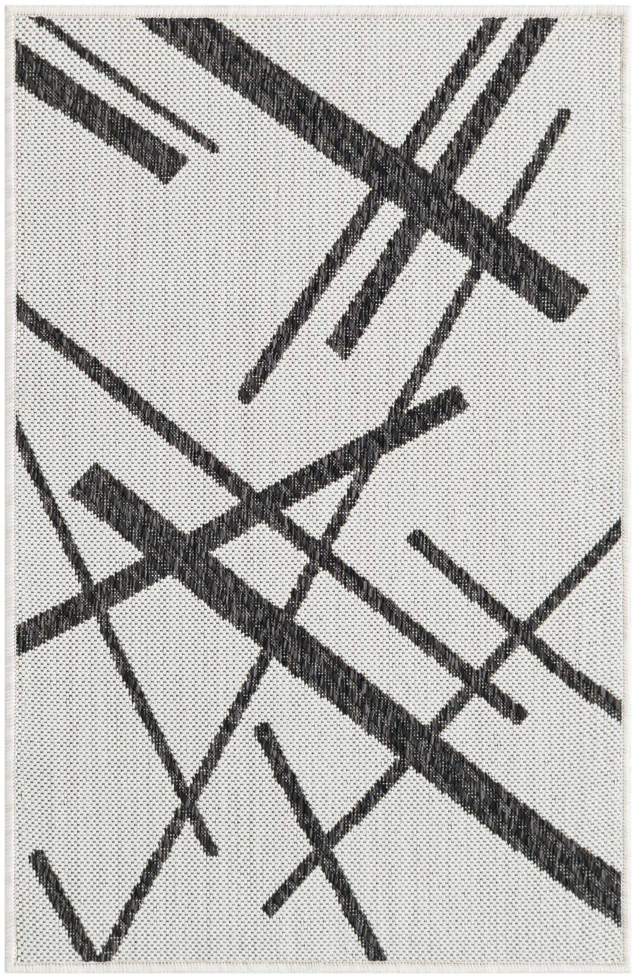 2' x 3' Easy-Clean Modern Indoor / Outdoor Rug