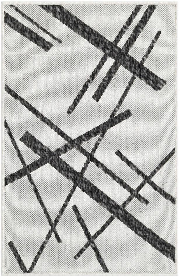 Detail image of 2' x 3' Easy-Clean Modern Indoor / Outdoor Rug
