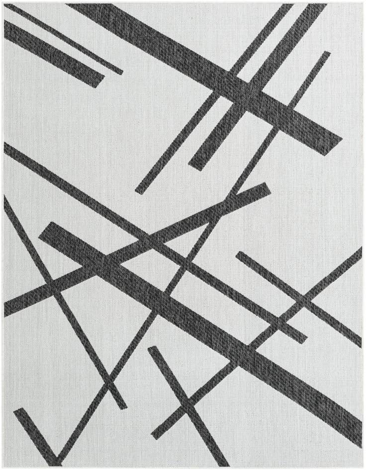 Detail image of 5' 3 x 8' Easy-Clean Modern Indoor / Outdoor Rug