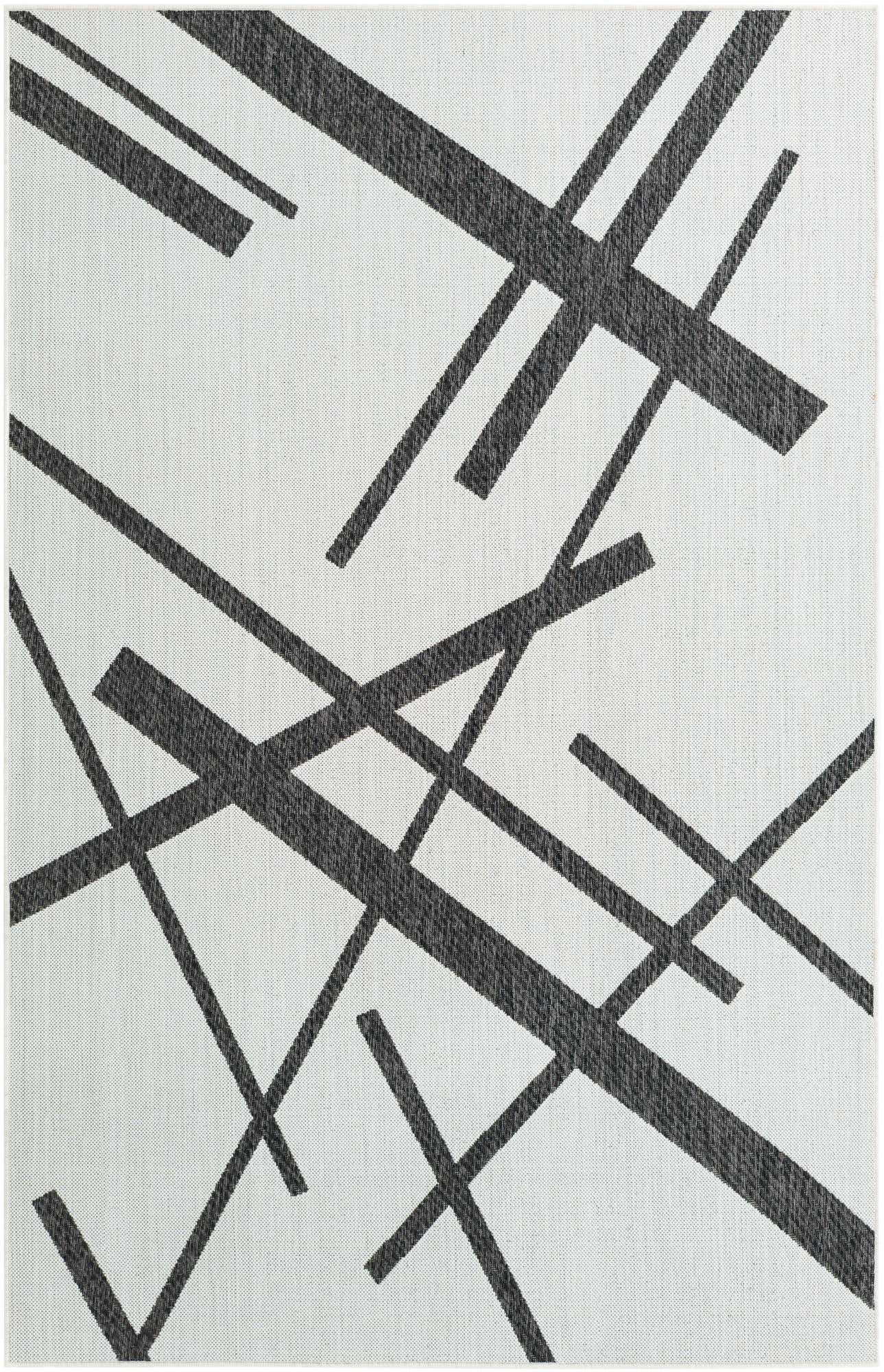 5' 3 x 8' Easy-Clean Modern Indoor / Outdoor Rug
