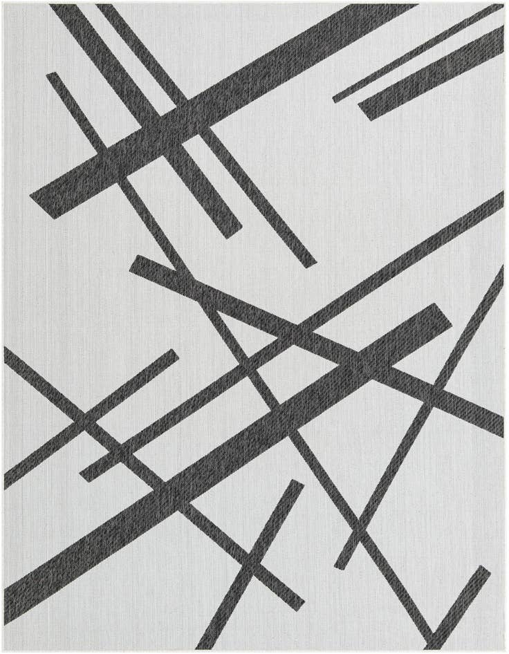 Detail image of 7' x 10' Easy-Clean Modern Indoor / Outdoor Rug