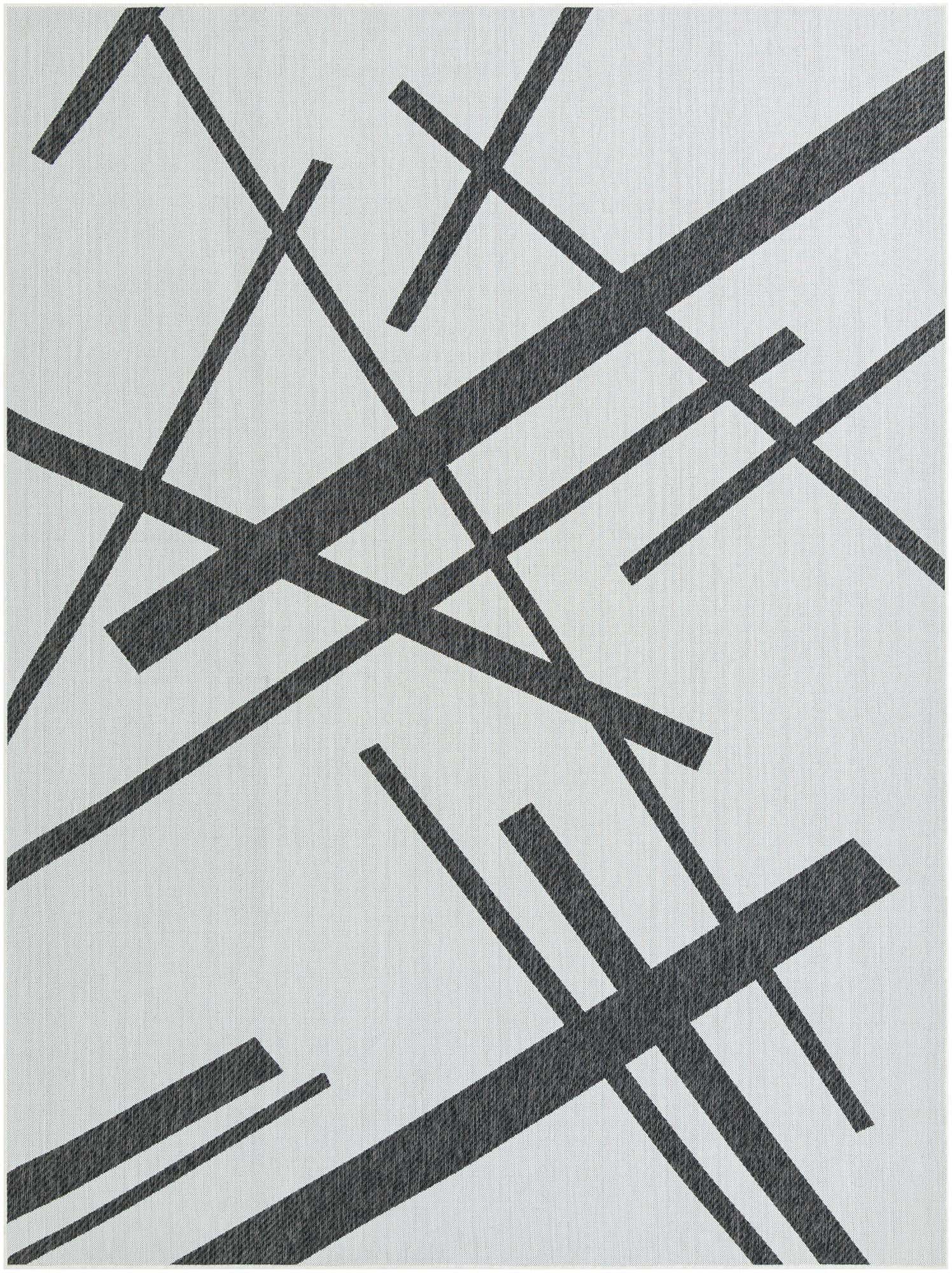9' x 12' Easy-Clean Modern Indoor / Outdoor Rug