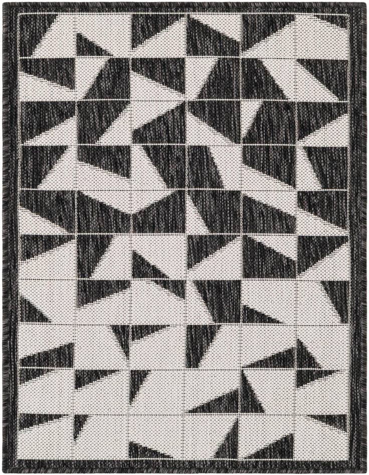 Detail image of 2' x 3' Easy-Clean Modern Indoor / Outdoor Rug
