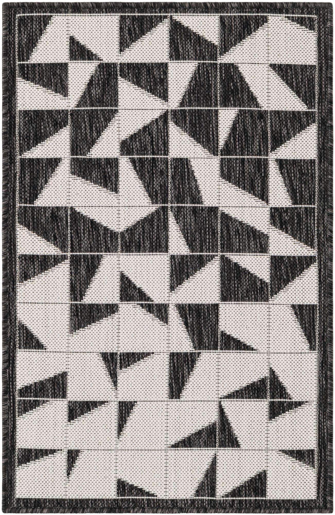 2' x 3' Easy-Clean Modern Indoor / Outdoor Rug