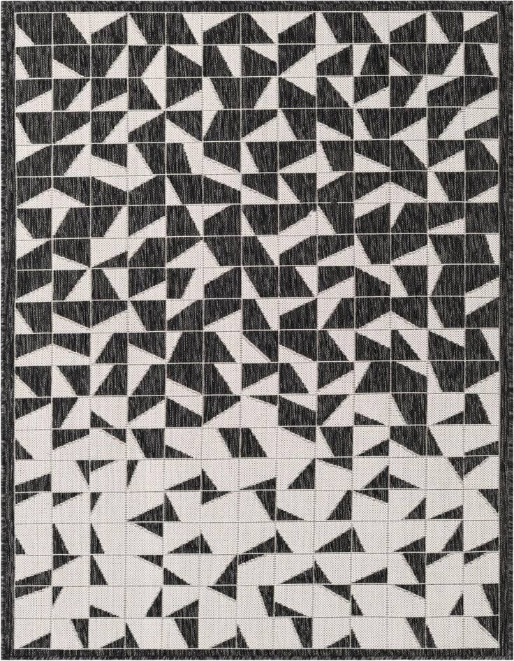 Detail image of 4' x 6' Easy-Clean Modern Indoor / Outdoor Rug