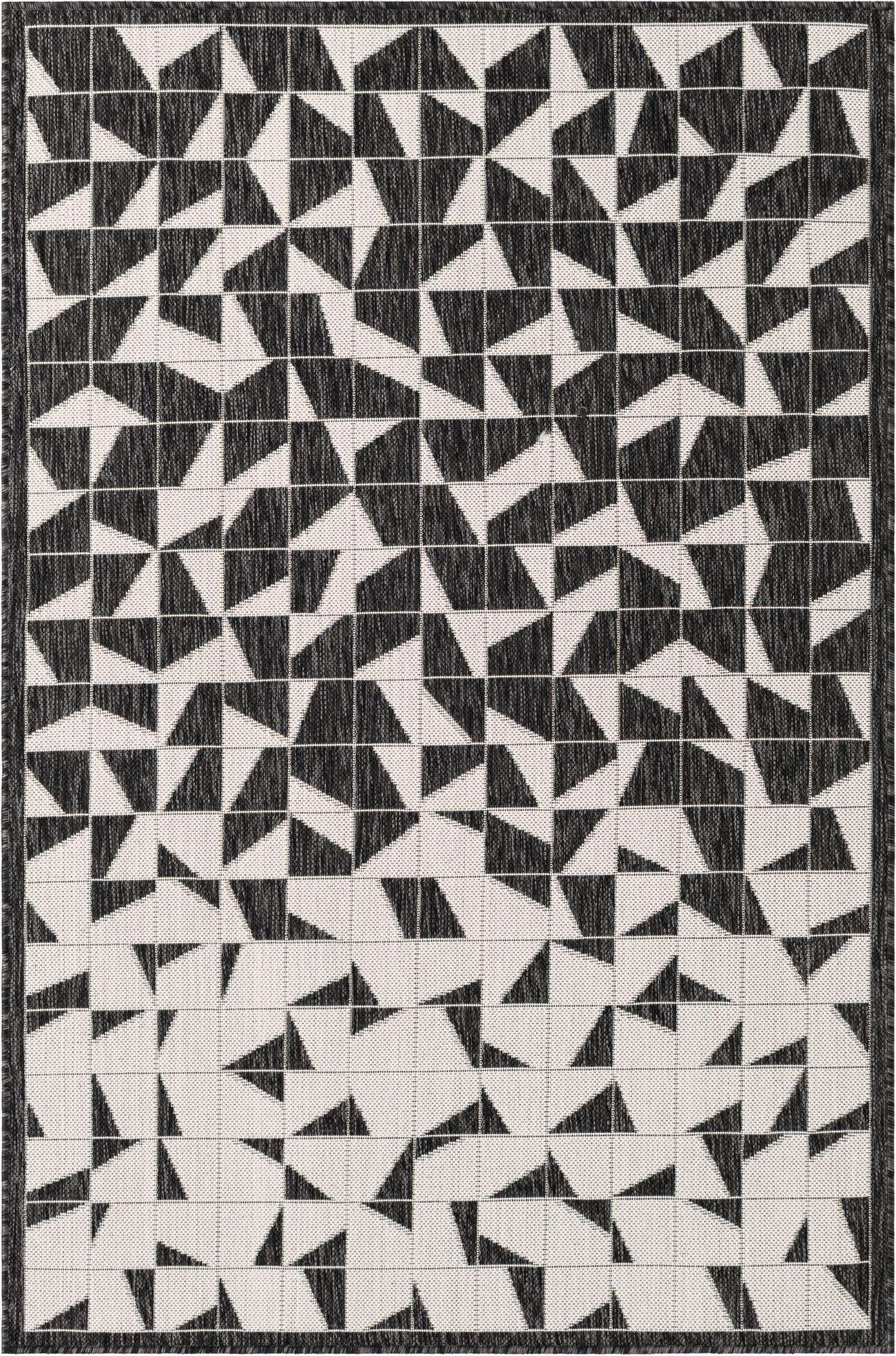 4' x 6' Easy-Clean Modern Indoor / Outdoor Rug