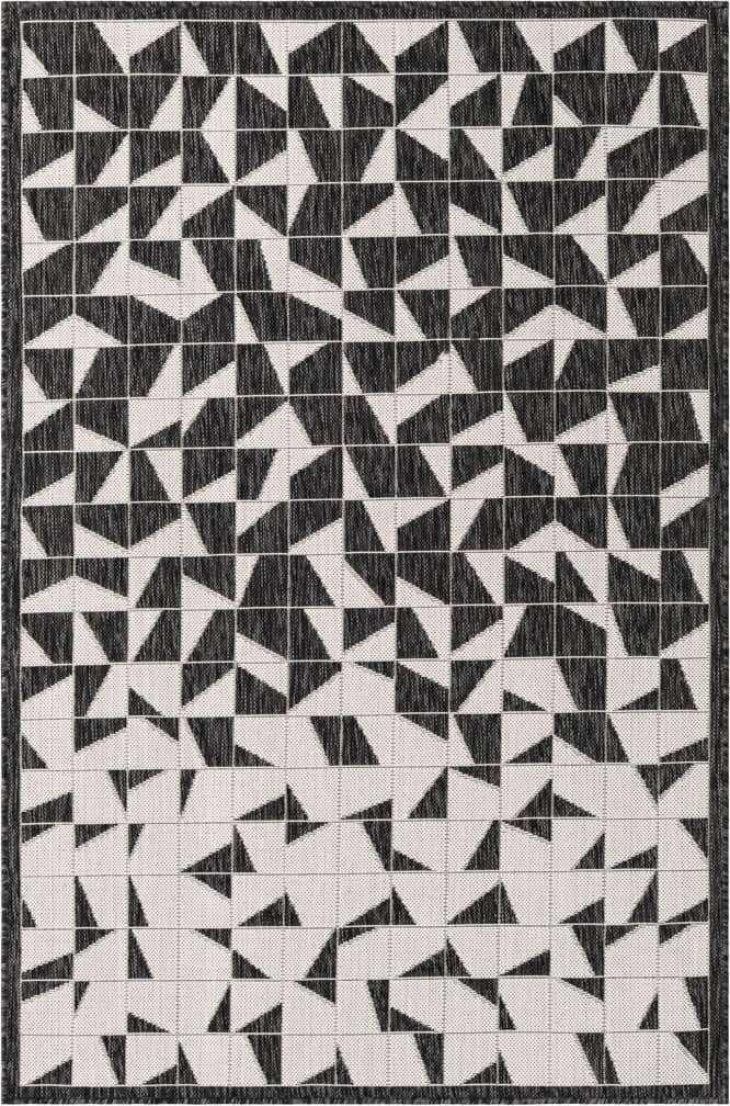 4' x 6' Easy-Clean Modern Indoor / Outdoor Rug