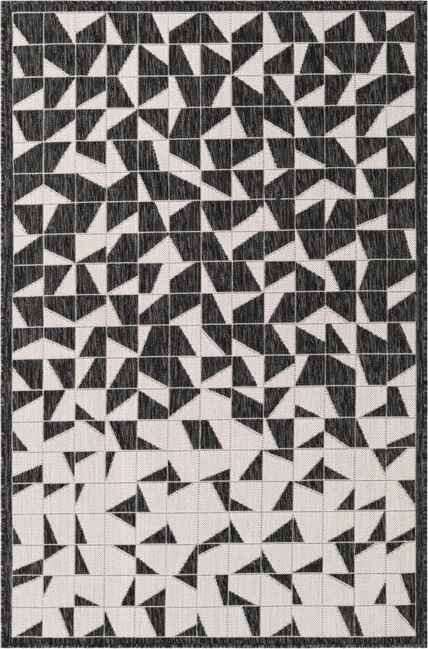 Detail image of 4' x 6' Easy-Clean Modern Indoor / Outdoor Rug