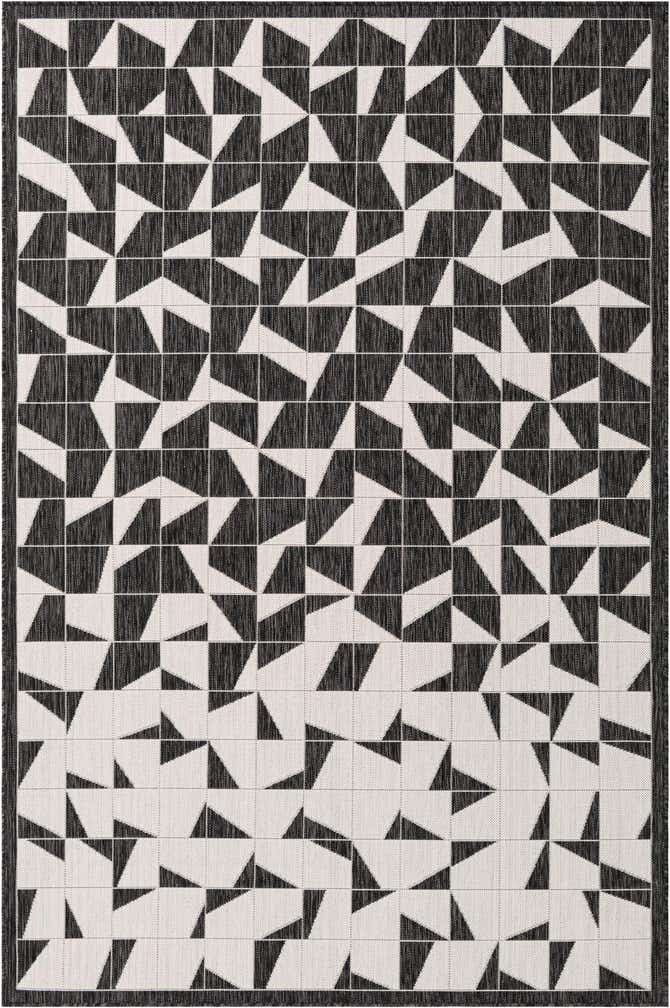 6' x 9' Easy-Clean Modern Indoor / Outdoor Rug