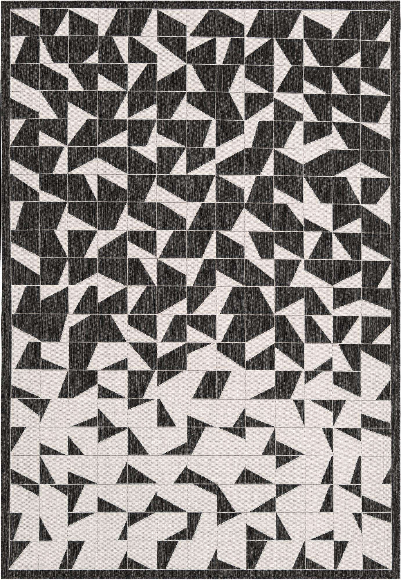 7' x 10' Easy-Clean Modern Indoor / Outdoor Rug