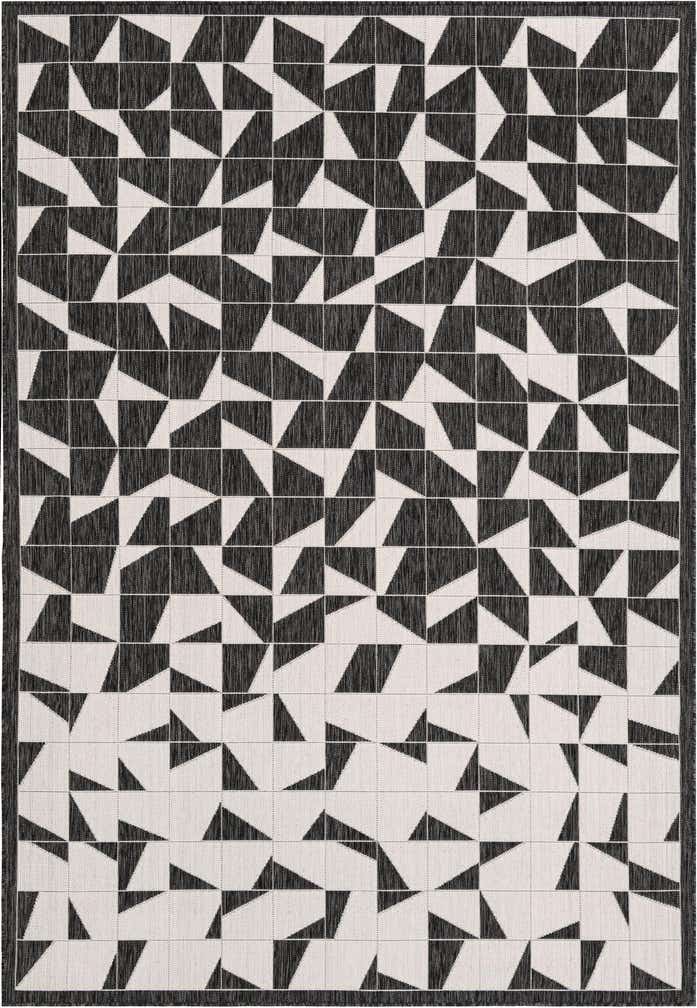 7' x 10' Easy-Clean Modern Indoor / Outdoor Rug