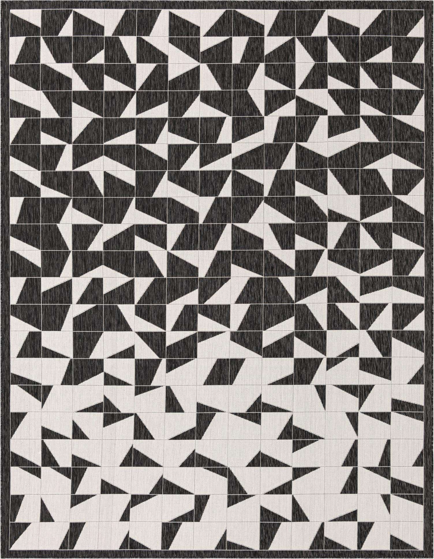 9' x 12' Easy-Clean Modern Indoor / Outdoor Rug