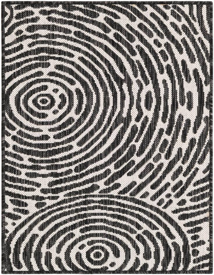 Detail image of 2' x 3' Easy-Clean Modern Indoor / Outdoor Rug