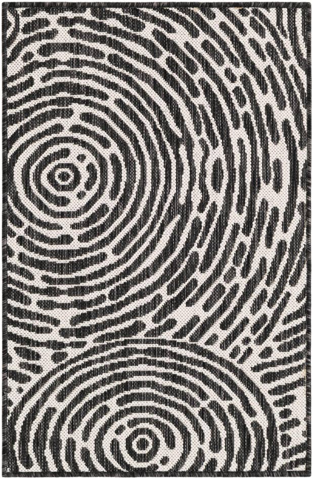 Detail image of 2' x 3' Easy-Clean Modern Indoor / Outdoor Rug
