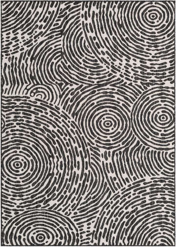 5' 3 x 8' Easy-Clean Modern Indoor / Outdoor Rug