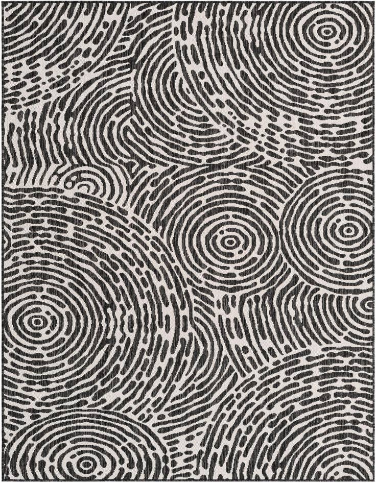 Detail image of 5' 3 x 8' Easy-Clean Modern Indoor / Outdoor Rug