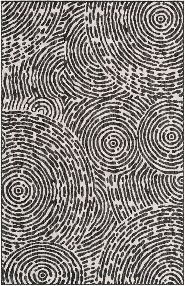Detail image of 5' 3 x 8' Easy-Clean Modern Indoor / Outdoor Rug