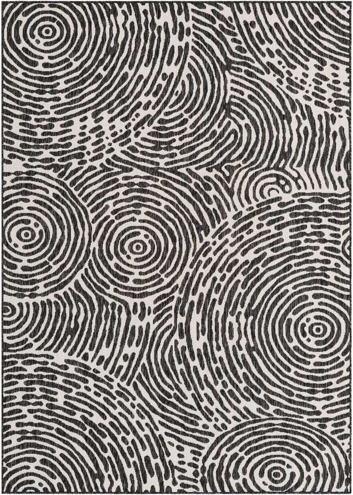 6' x 9' Easy-Clean Modern Indoor / Outdoor Rug
