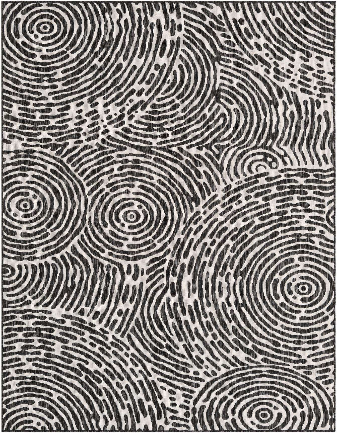 6' x 9' Easy-Clean Modern Indoor / Outdoor Rug