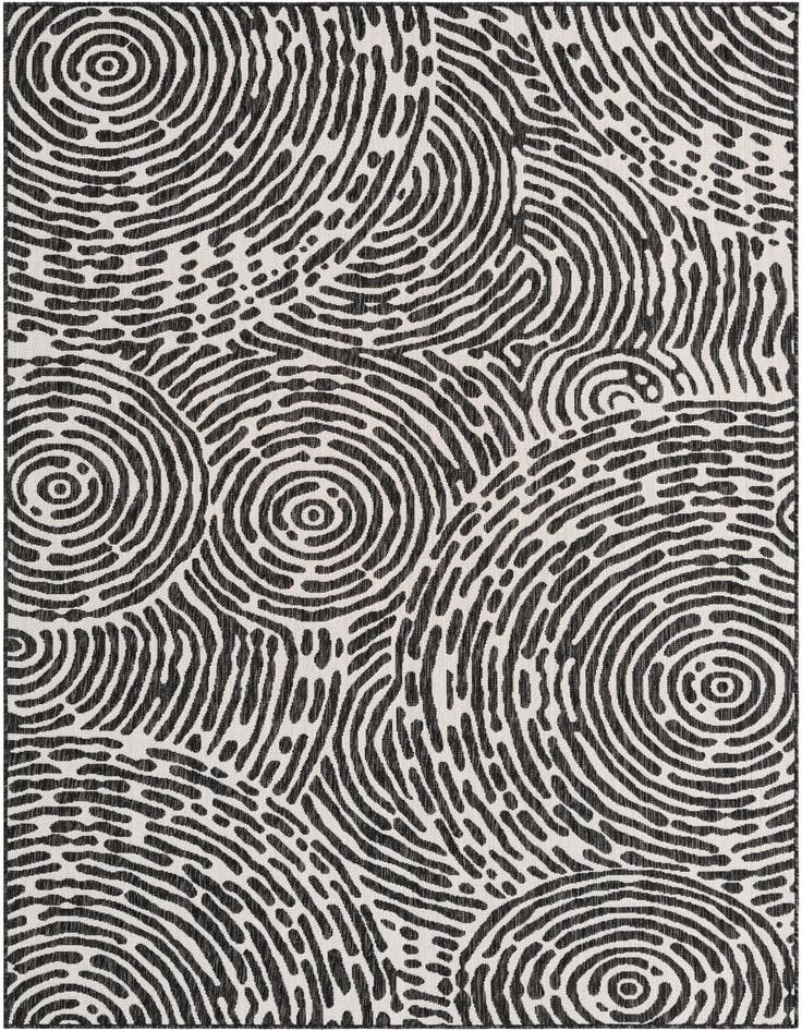 Detail image of 6' x 9' Easy-Clean Modern Indoor / Outdoor Rug