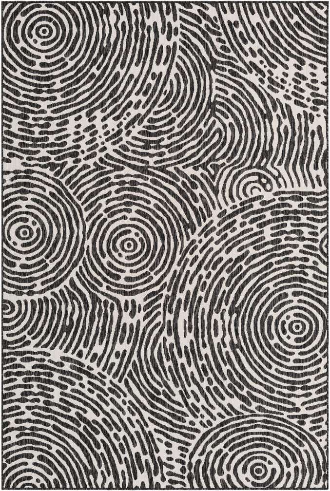 6' x 9' Easy-Clean Modern Indoor / Outdoor Rug