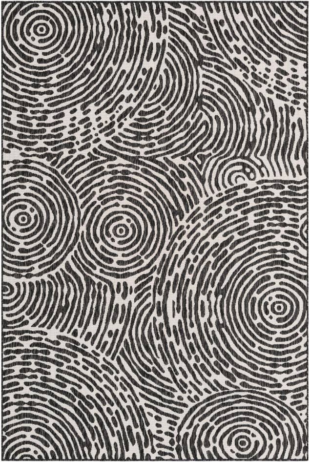 Detail image of 6' x 9' Easy-Clean Modern Indoor / Outdoor Rug