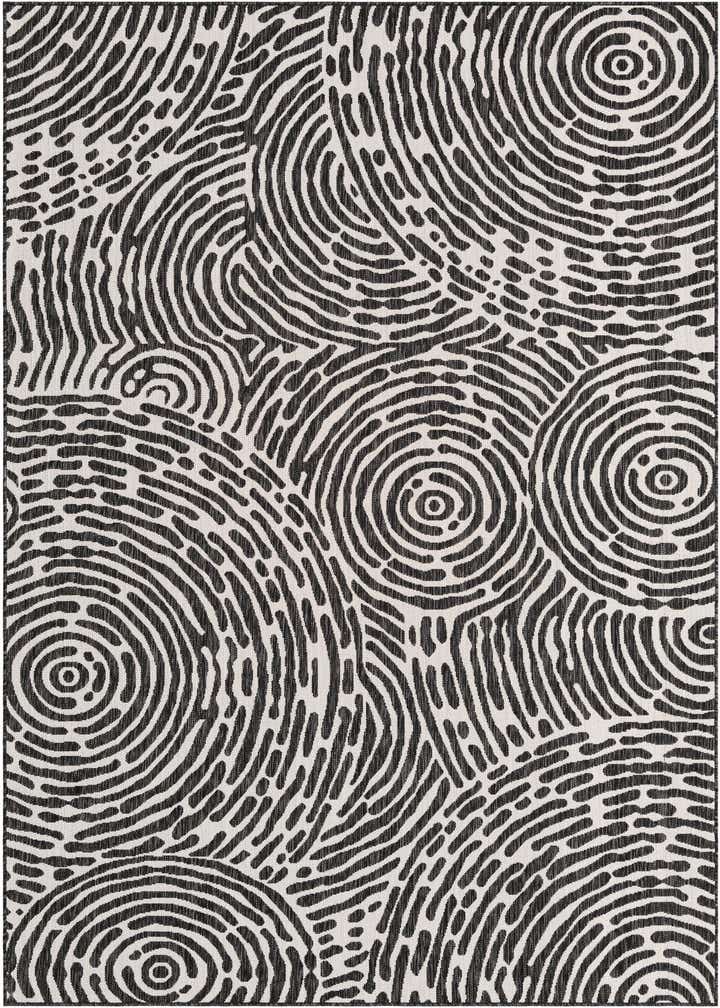 7' x 10' Easy-Clean Modern Indoor / Outdoor Rug