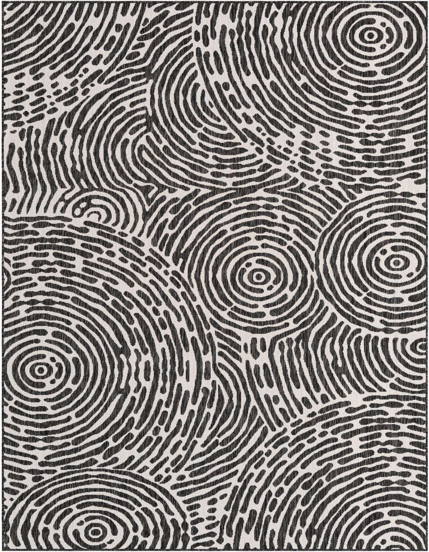 7' x 10' Easy-Clean Modern Indoor / Outdoor Rug